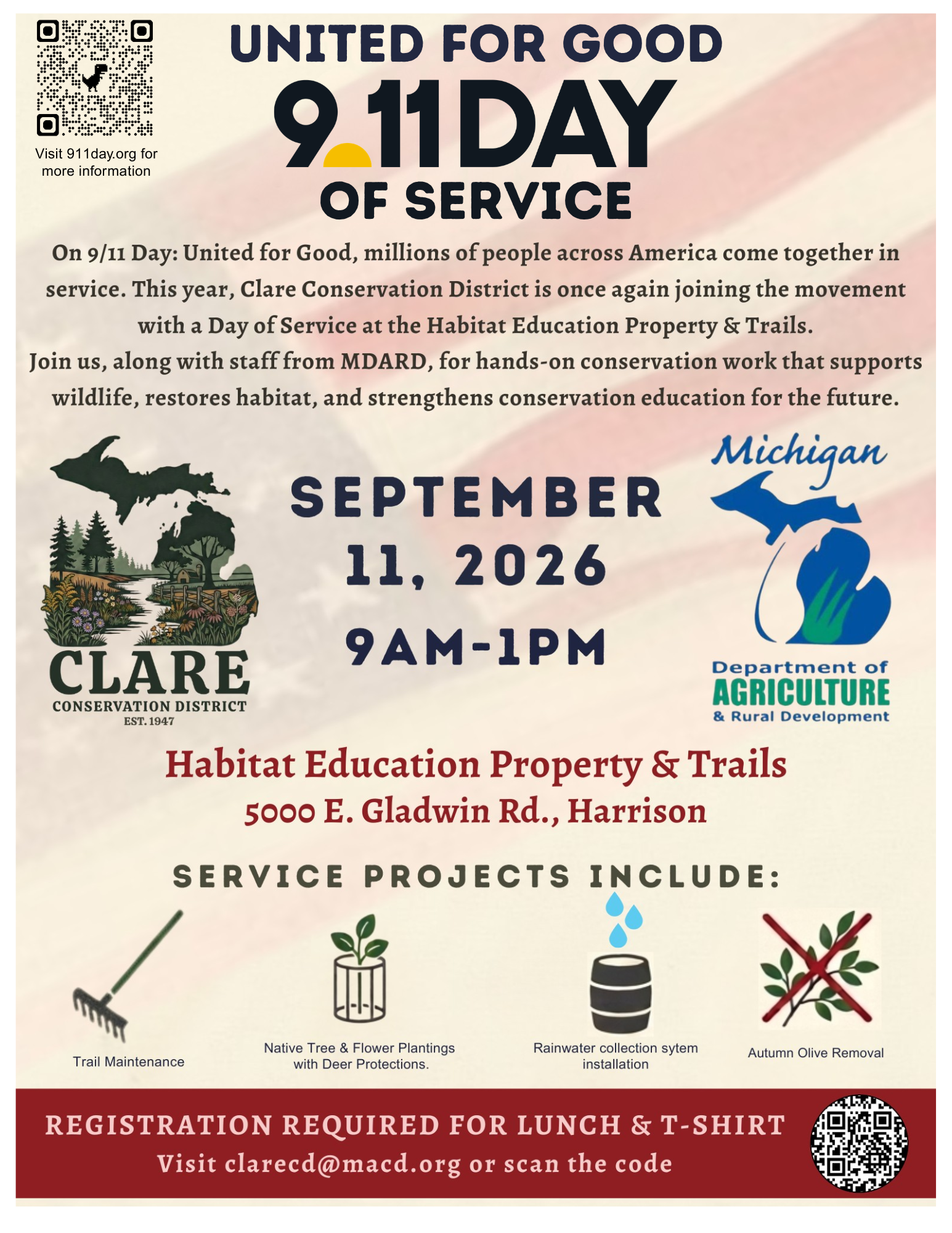 Clare Conservation District 9/11 Day of Service