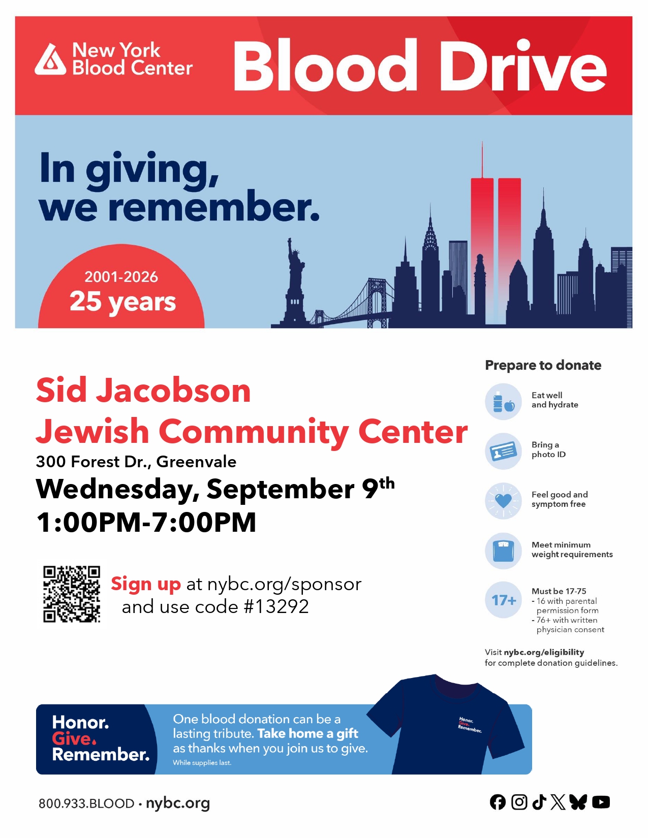 9/11 Memorial Blood Drive