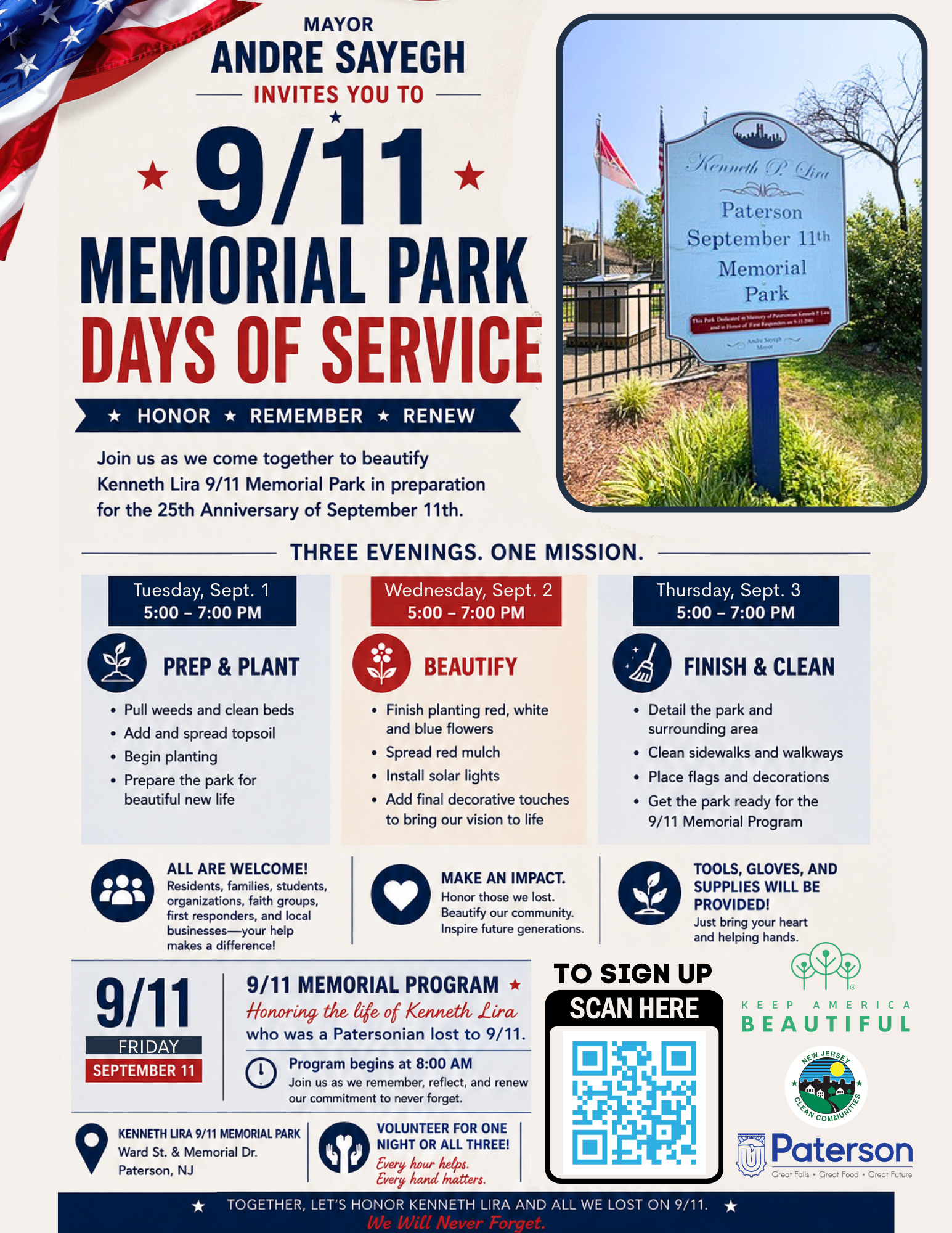 9/11 Memorial Park Days of Service (Day 2)